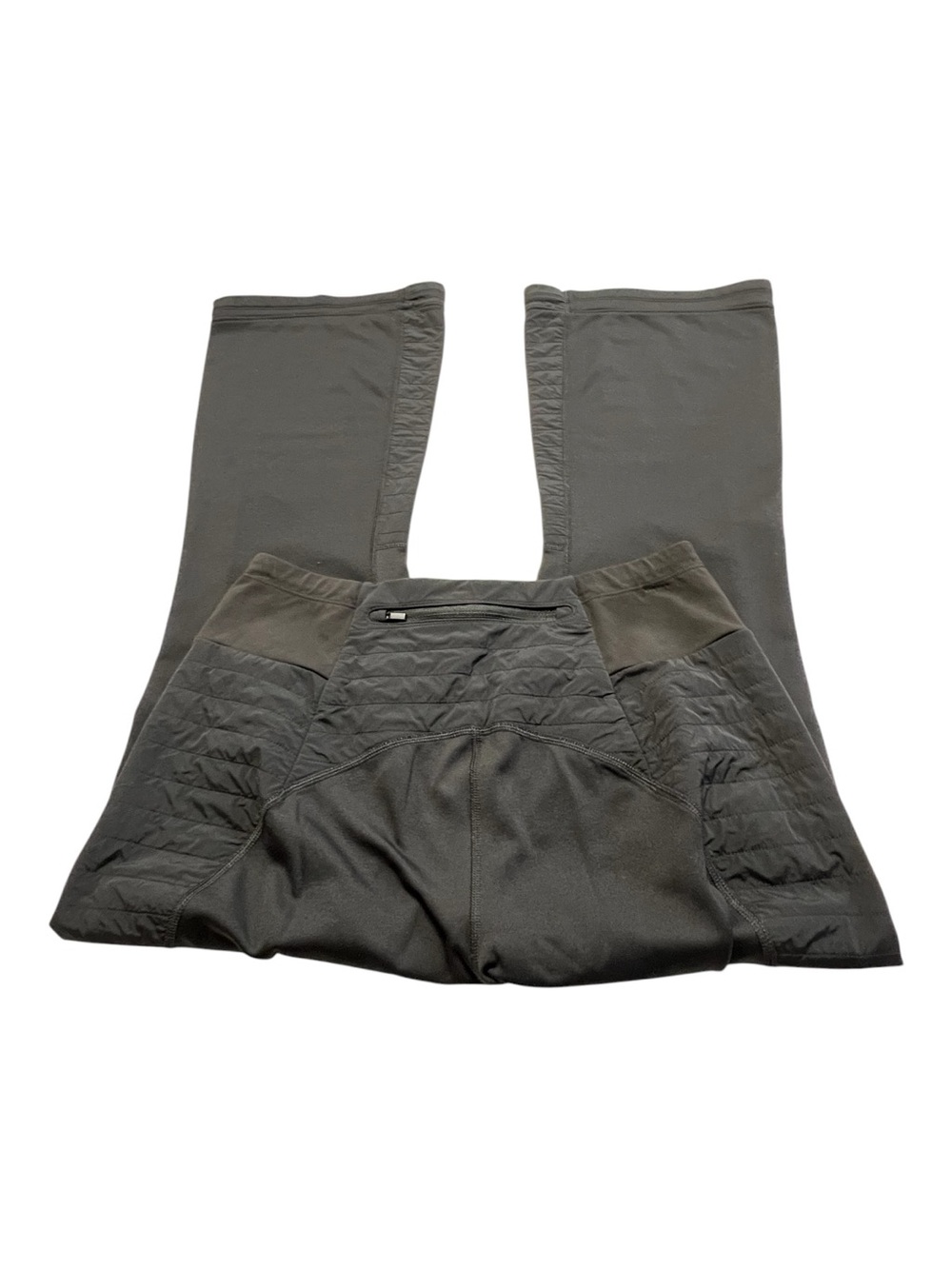 EUC Athleta Peak Hybrid Fleece Flare Black Pants | Size Medium - Picture 8 of 11